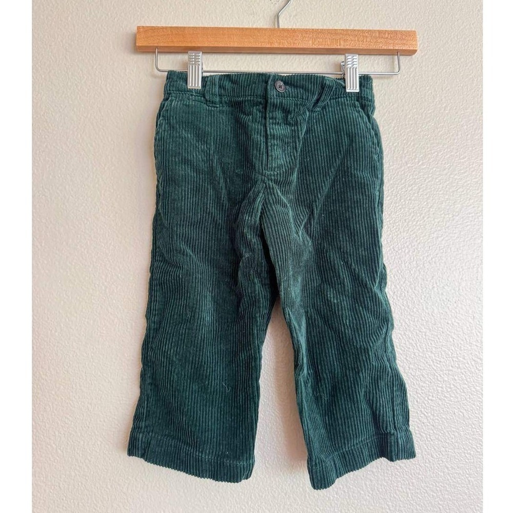 Polo Ralph Lauren Hunter Green Corduroy Wide Leg Pants Old Money Coastal Boys 5